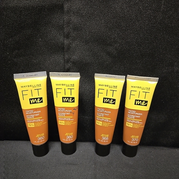Maybelline Other - Mixed 4pc Lot Maybelline Fit Me Tinted Moisturizer With Aloe 360 368 & 370